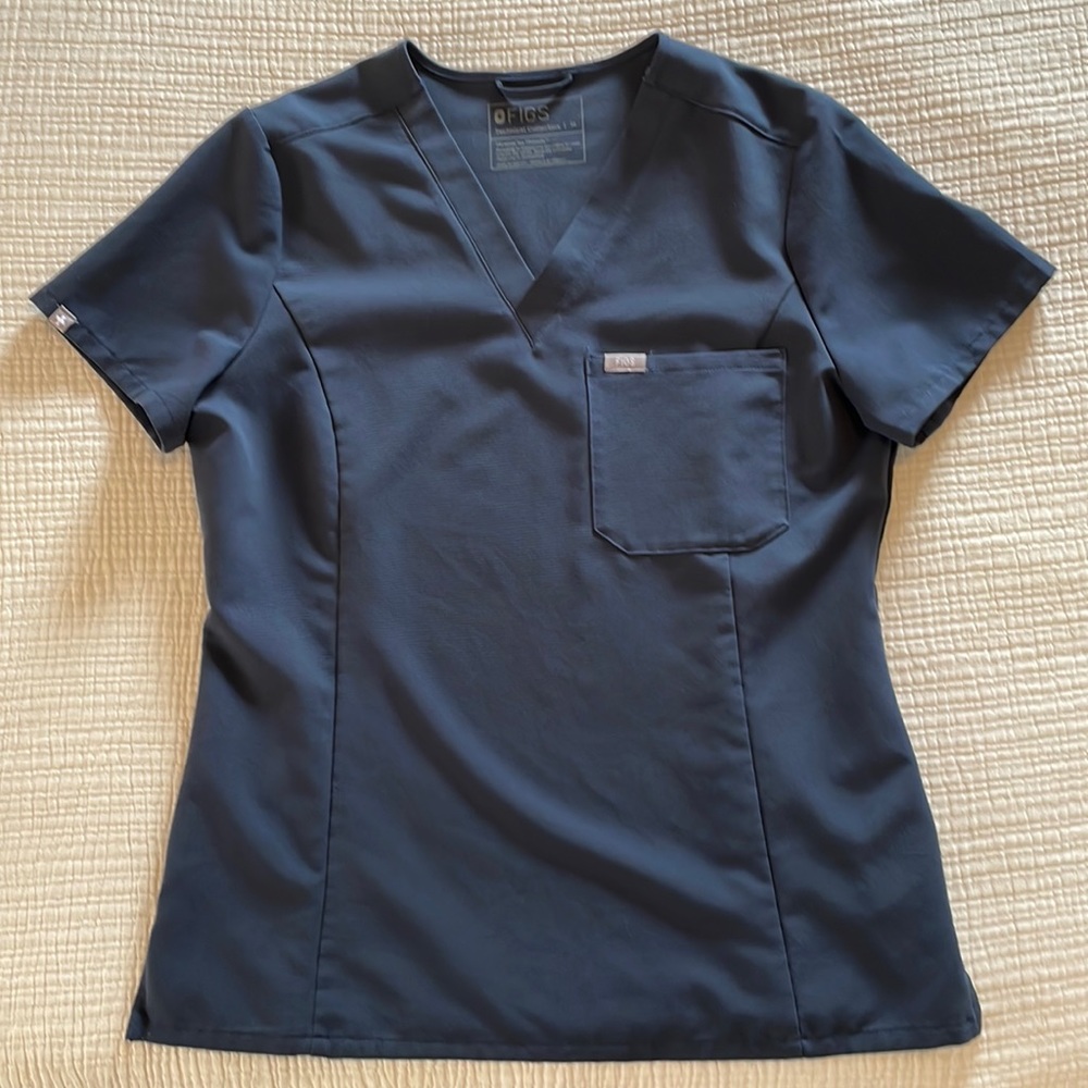 Figs Night Sky scrub top